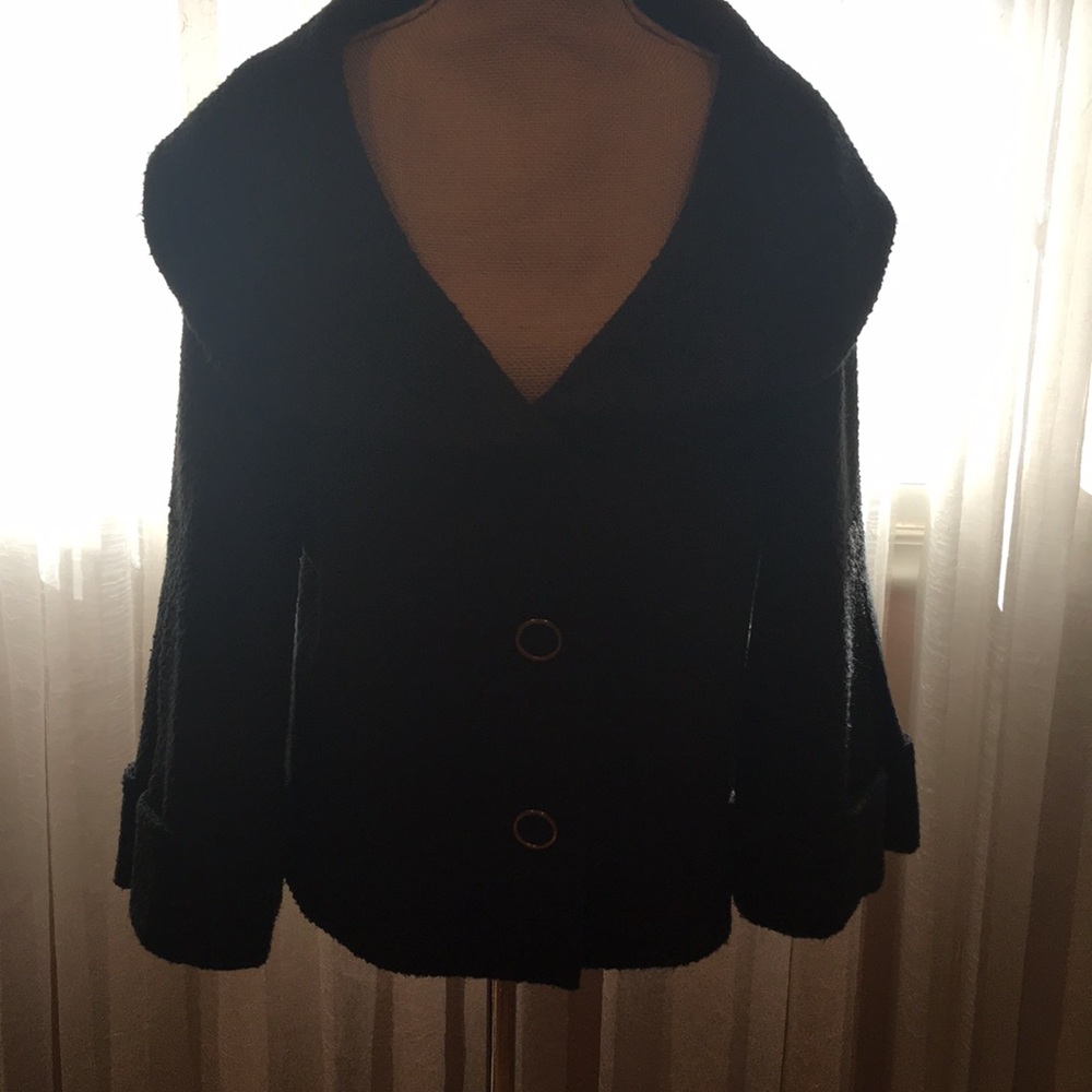 S&D elegant black blazer, unique style